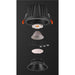 SLV 1009939 NUMINOS XL, Recessed ceiling light, 3000 K, 40°, IP20, round, black (MD24)