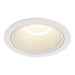 Recessed ceiling light fixture, white finish.