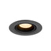 Recessed ceiling light fixture, gray finish.