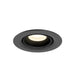 Recessed ceiling light fixture, gray finish.