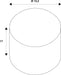 White cylinder diagram with dimensions: diameter 15.2, height 17.