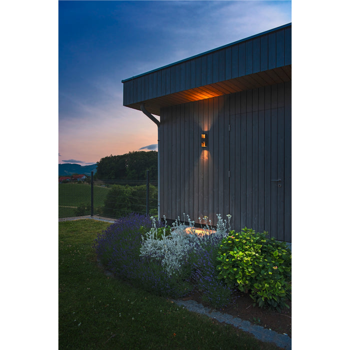 SLV 1010107 FLATT II, Wall-mounted light, SENSOR, 2700 K, 10W, anthracite / brown (MD20)