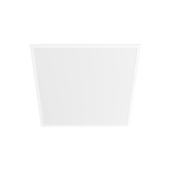 White square LED panel light, flush mount.