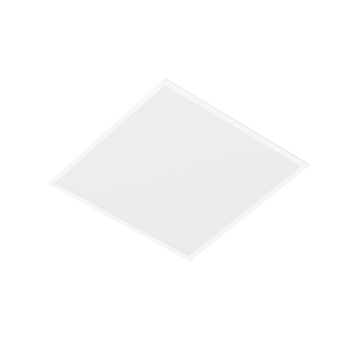 White square LED panel light, flush mount.