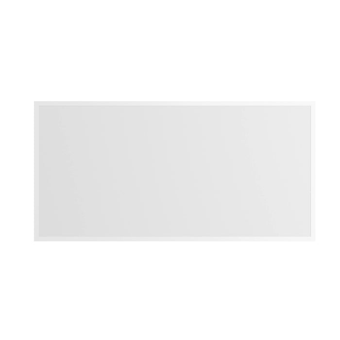 White rectangular acoustic ceiling panel.