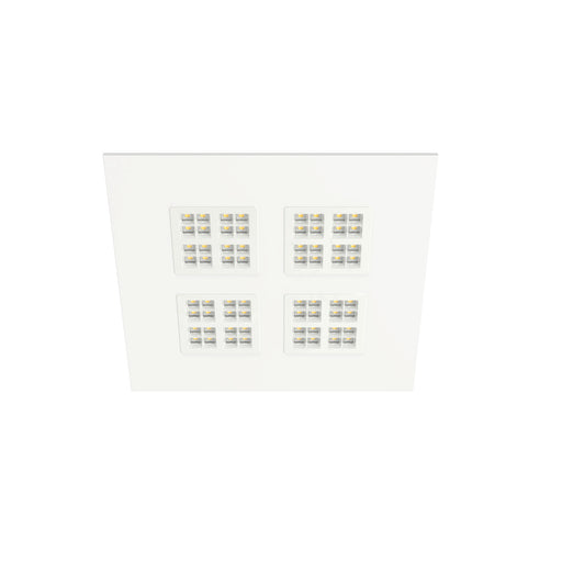 White square recessed LED ceiling light fixture.