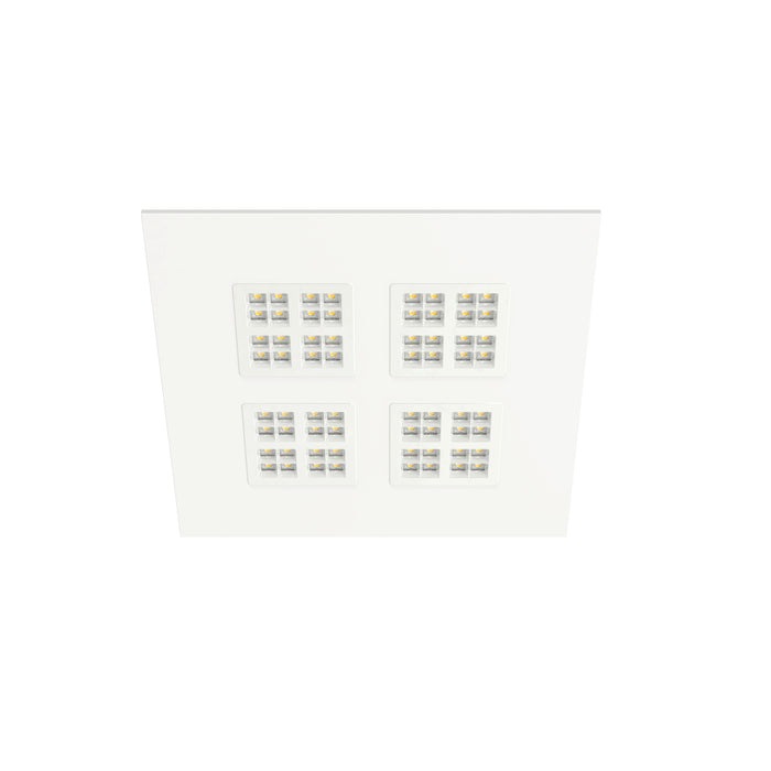 White square recessed LED ceiling light fixture.