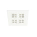 White square recessed LED ceiling light fixture.