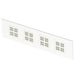 White recessed LED ceiling light panel with four square arrays.