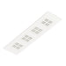 White recessed LED ceiling light fixture with four square light panels.