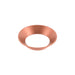 Recessed light trim, metal, rose gold finish.