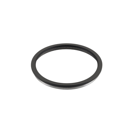 Black rubber o-ring seal.