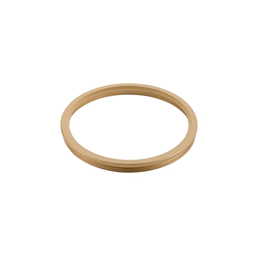 Metal trim ring, gold finish.