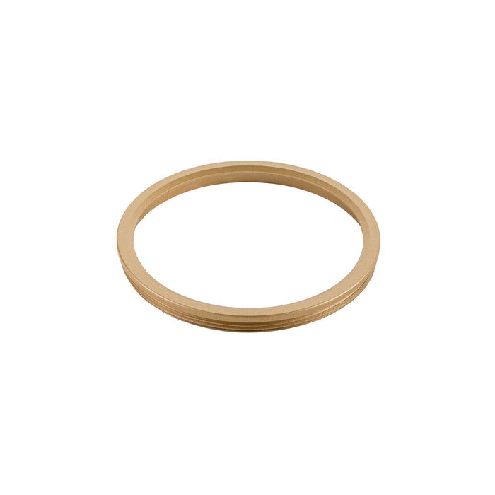 Metal trim ring, gold finish.
