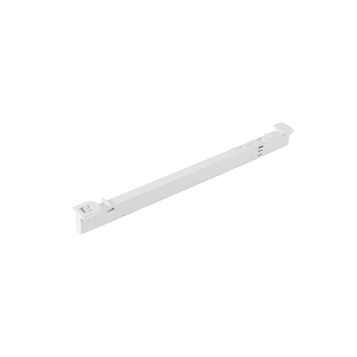 White plastic drawer slide, side mount.