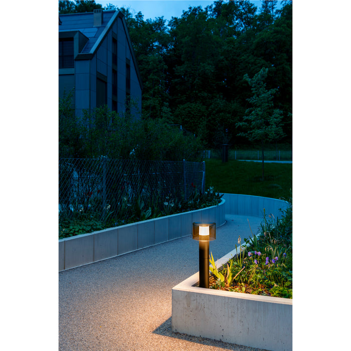 SLV 1010197 TAHA II 45, Free-standing lamp, PHASE, 2200/2700 K, IP65, cylindrical, black (MD20)