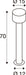 Technical drawing of a cylindrical door stop with dimensions.