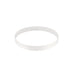 White plastic flush mount ceiling light trim.