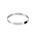 Polished stainless steel magnetic knife holder, silver finish.