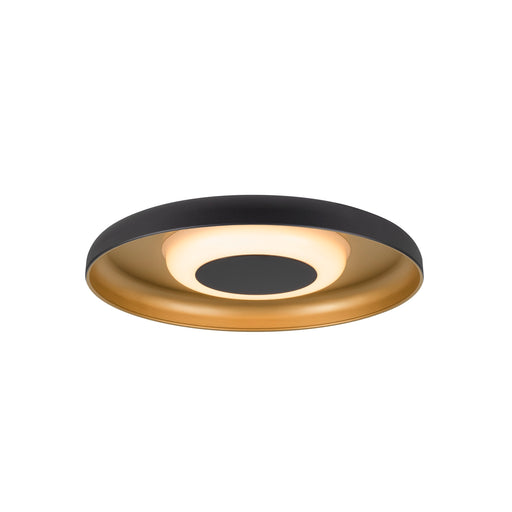 SLV 1010217 MOTUNA, CW, PHASE, wall and ceiling surface-mounted luminaire, round, 2700 K, 10 W, 130°, black / gold-colored (MD01)