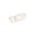 White surface-mounted LED spotlight with two adjustable heads.
