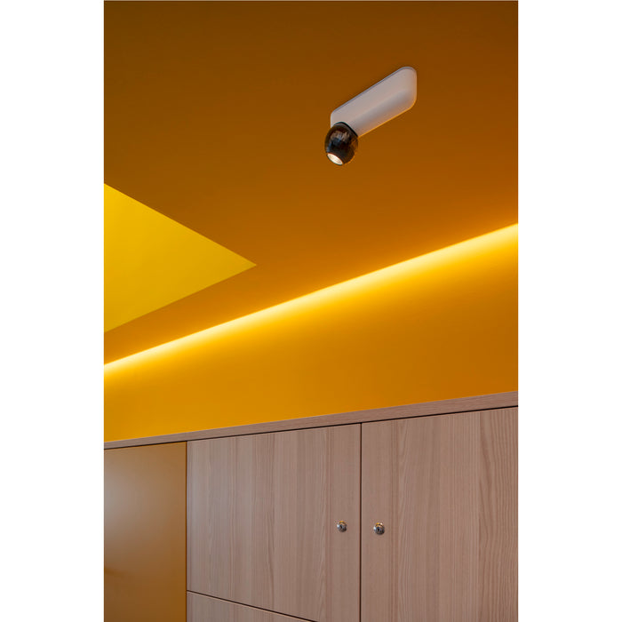 SLV 1010301 DYSKO, Wall and ceiling-mounted light, single, PHASE, 2700K, 6.7W, 36°, white / black (MD20)