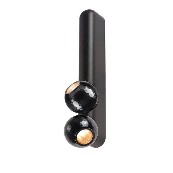 SLV 1010308 DYSKO, CW, DOUBLE, PHASE, Wall and ceiling surface-mounted luminaire, 2700 K, 13 W, 36°, black (MD24)