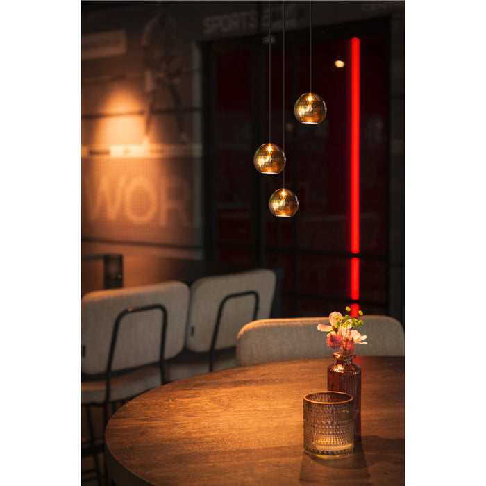 SLV 1010324 DYSKO, 1~ Pendant light, PHASE, pendant length 200 cm, 2700K, 36°, black / gold (MD20)
