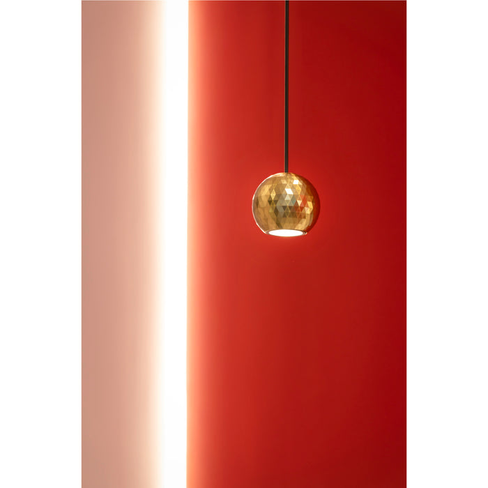 SLV 1010336 DYSKO, 48V pendant light, DALI, pendant length 200 cm, 2700K, 36°, black / gold (MD02)