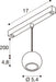 SLV 1010338 DYSKO, 48 V Pendant luminaire, DALI, 2700 K, 5.6 W, 36°, black (MD12)