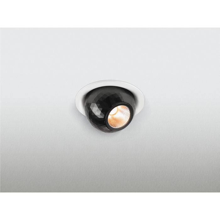 SLV 1010354 DYSKO, Recessed ceiling light, round, PHASE, 2700K, 6.4W, 36°, white / black (MD02)