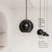 SLV 1010359 DYSKO, Pendant light, PHASE, pendant length 200 cm, 2700K, 36°, black / gold (MD02)