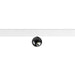 Black faceted track lighting fixture.