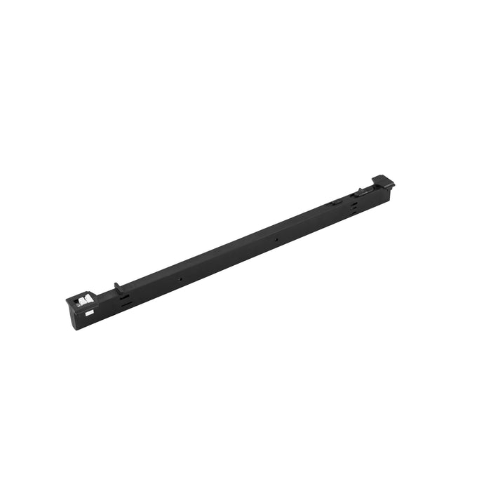 Steel drawer slide, black finish.