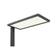 Modern outdoor post light, dark bronze finish.