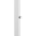 White metal post with a polished chrome knob.