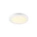 White round LED ceiling light fixture, flush mount.