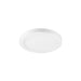 White flush mount ceiling light fixture.