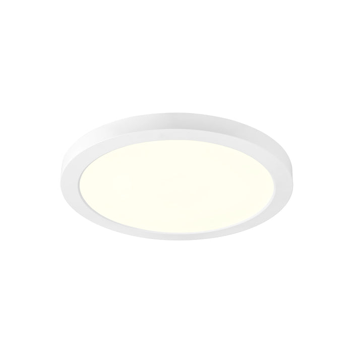 White round LED ceiling light, flush mount.