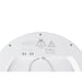 White LED ceiling light, showing back with wattage and color temperature switches.