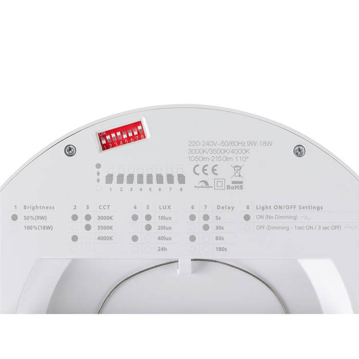 SLV 1010399 DOWNLIGHT VARIO 220, 22 830/840 WH ML PIR (MD23)