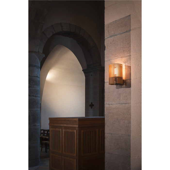 SLV 1010401 WUD WL, E27, Wall-mounted light, cylindrical, 1 x max. 40W, natural (MD02)
