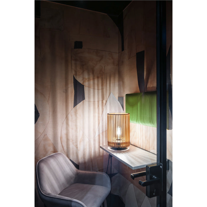 SLV 1010402 WUD TL, E27, Table lamp, cylindrical, 1 x max. 40W, natural (MD20)