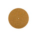 Round felt turntable mat, golden brown.