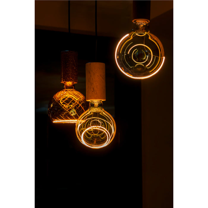 SLV 1010419 FITU PD, E27, stone, pendant light, pendant length 500 cm, open cable end, 1 x max. 15W, grey (MD02)
