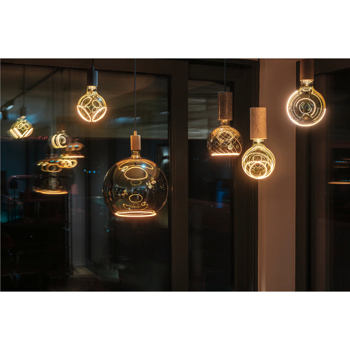 SLV 1010419 FITU PD, E27, stone, pendant light, pendant length 500 cm, open cable end, 1 x max. 15W, grey (MD20)