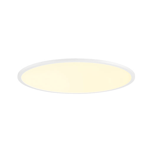 White round LED ceiling light, flush mount.