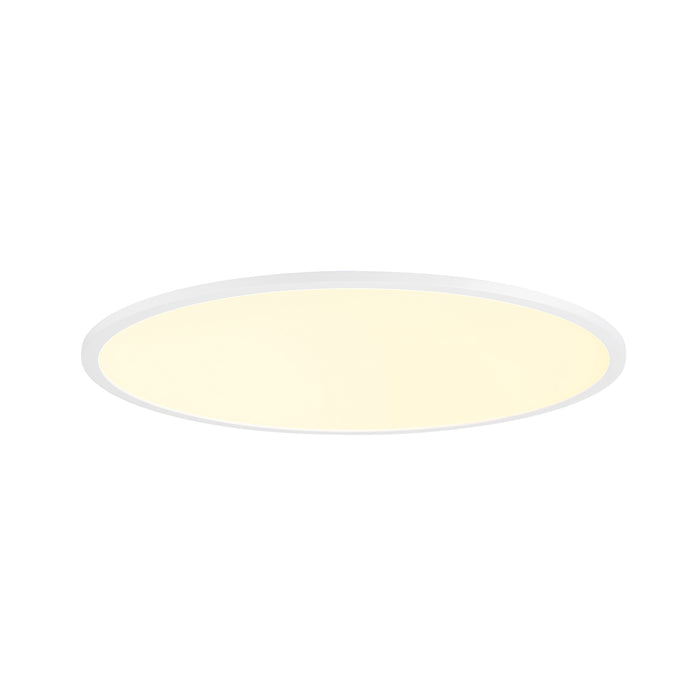 White round LED ceiling light, flush mount.