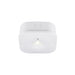 White plastic LED ceiling light fixture, flush mount.