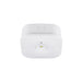 White plastic ceiling-mounted occupancy sensor.